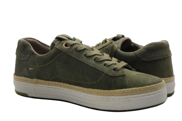 Midori – Women's Suede Sneaker in Forest Olive