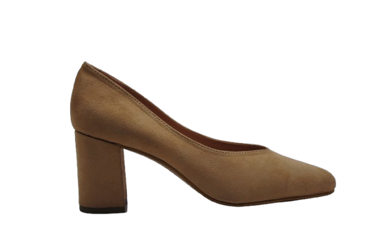 Hazuki – Women's Sandstone Suede Block Heels