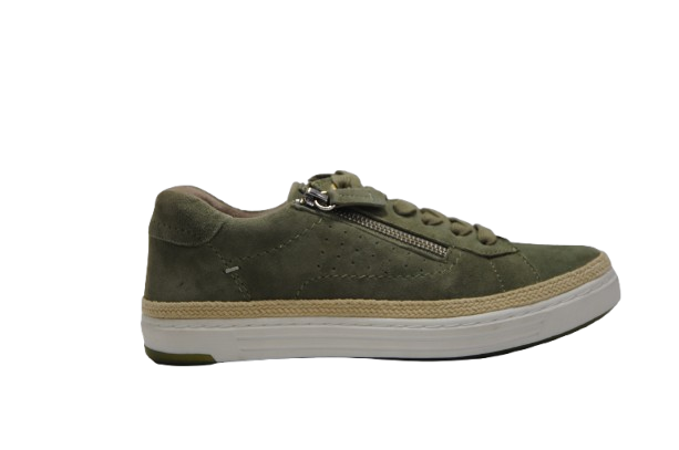 Midori – Women's Suede Sneaker in Forest Olive