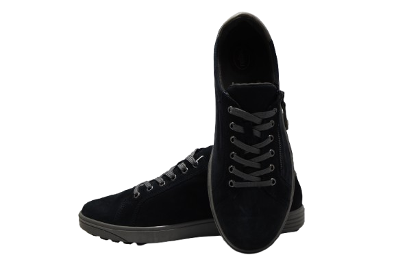 Kuroto – Women's Midnight Black Suede Sneakers