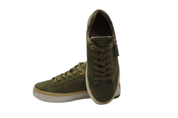 Midori – Women's Suede Sneaker in Forest Olive