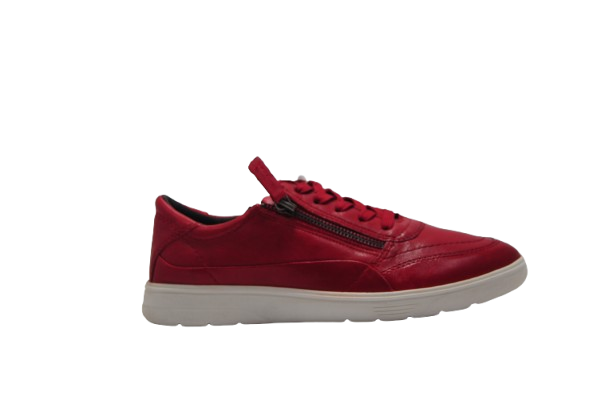 Akane – Women's Crimson Ember Leather Sneakers